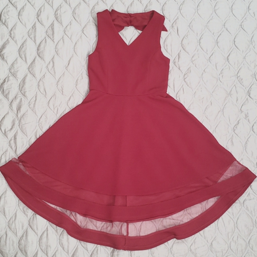 Red cute stylish dress for girl